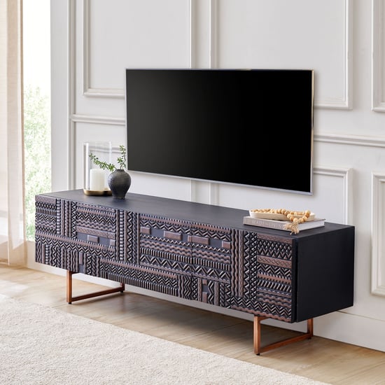 Cameroon Mango Wood Top TV Unit - Brown
