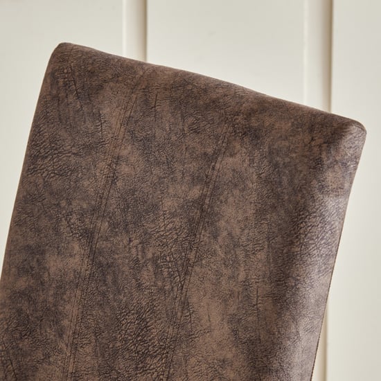 Helios Casper Set of 2 Fabric Dining Chairs - Brown