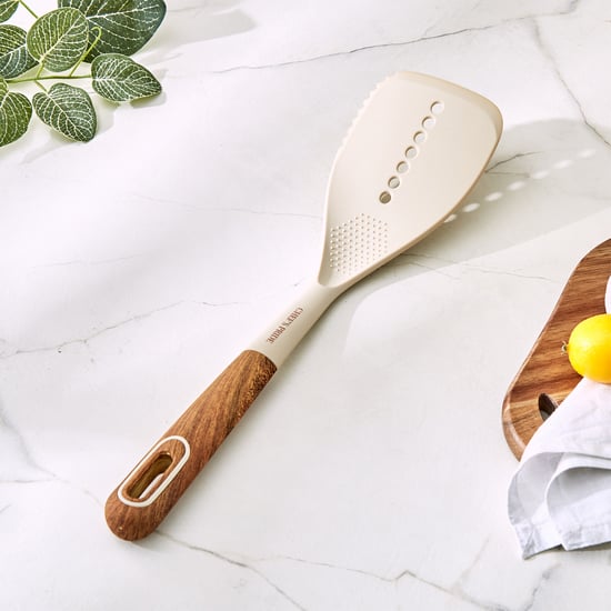 Chefs Pride Cerro Slotted Turner with Wooden Handle