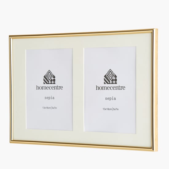 Sepia Allure Double Photo Frame - 35x24cm