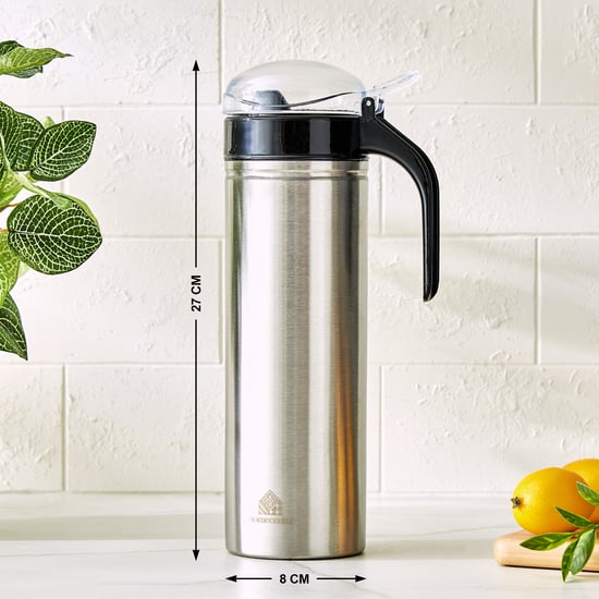 Glovia Oleo Stainless Steel Oil Dispenser with Handle - 1L