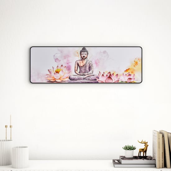 Aura Buddha Wooden Printed Picture Frame - 60x20cm