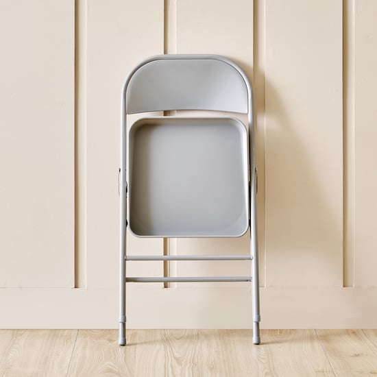 Fiji Metal Folding Chair - Grey