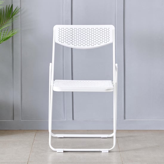 Kreo Metal Folding Chair - White