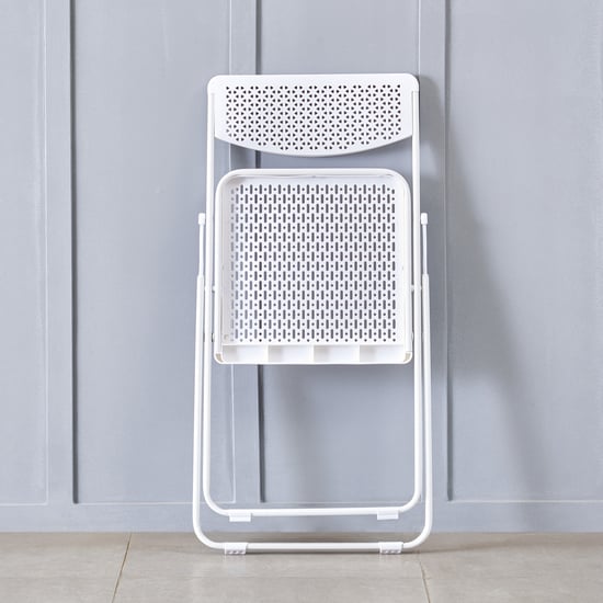 Kreo Metal Folding Chair - White