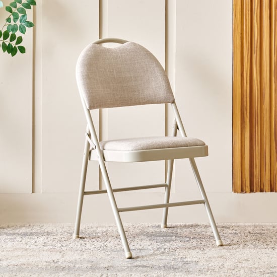 Russel Fabric Folding Chair - Beige