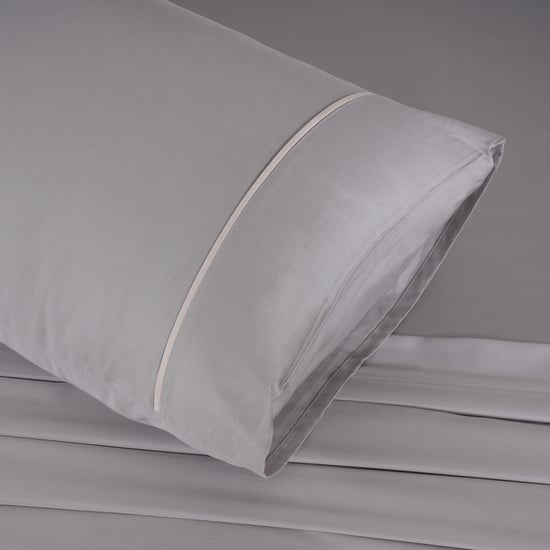 MASPAR Colorart Viola Cotton 300TC 3Pcs King Bedsheet Set