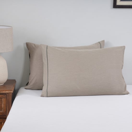 MASPAR Cotsmere Set of 2 Pin Stripe Pillow Covers - 75x50cm