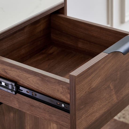 Hadley Dresser Mirror with Drawer - Oak