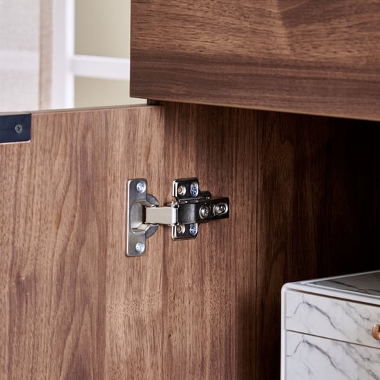 Hadley Dresser Mirror with Drawer - Oak