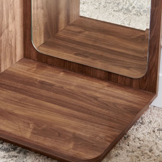 Hadley Dresser Mirror with Drawer - Oak