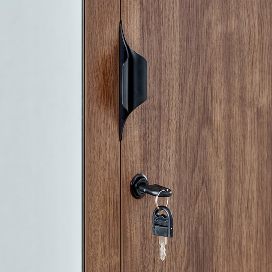 Hadley 4-Door Wardrobe with Mirrors - Brown