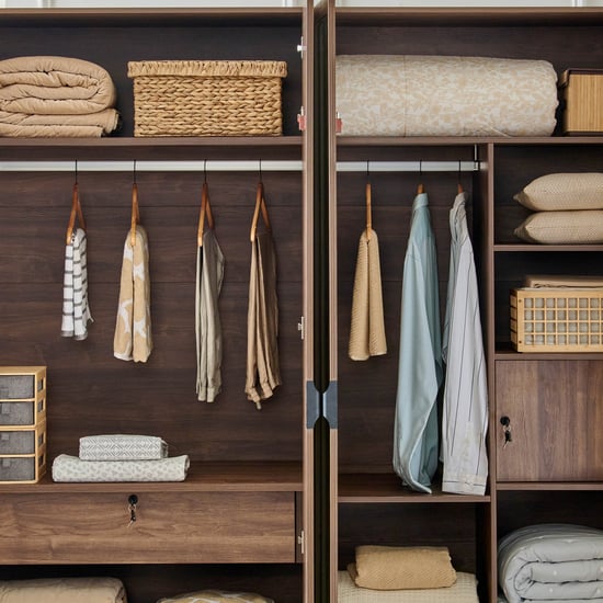 Hadley 4-Door Wardrobe with Mirrors - Brown