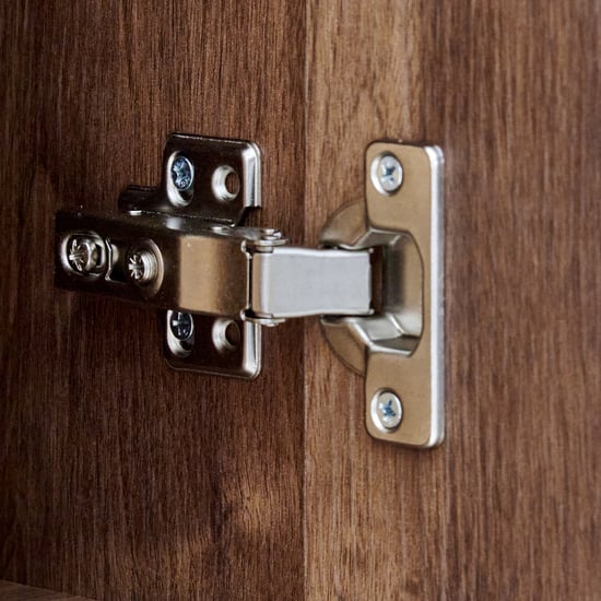 Hadley 4-Door Wardrobe with Mirrors - Brown