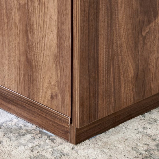 Hadley 4-Door Wardrobe with Mirrors - Brown