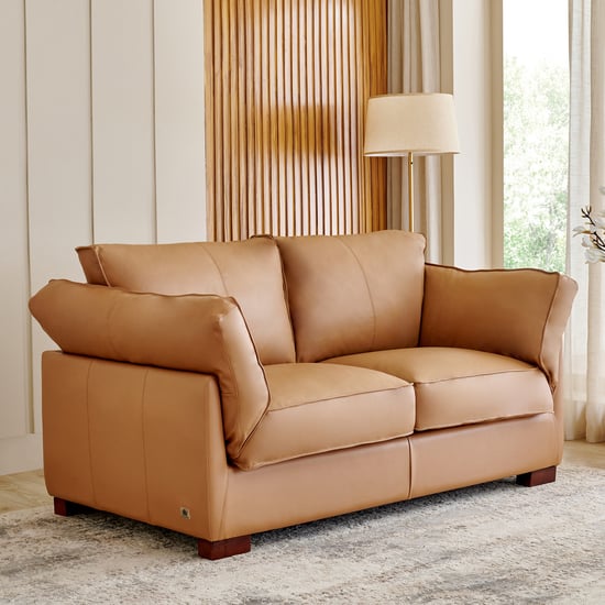 Sorrento NXT Half Leather 2-Seater Sofa - Tan