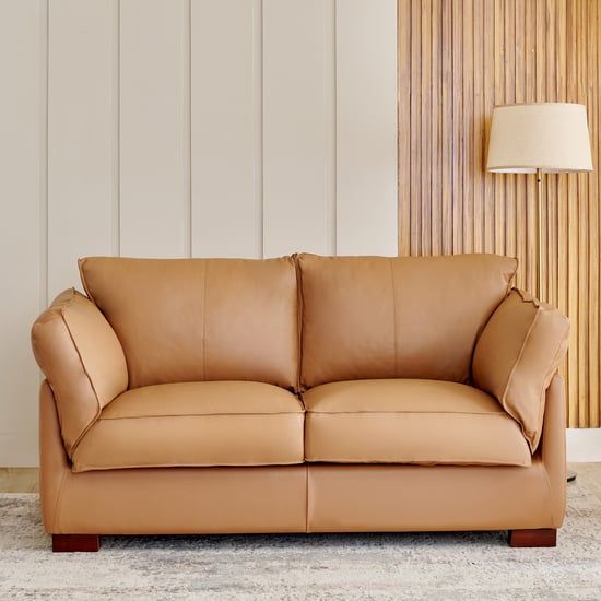 Sorrento NXT Half Leather 2-Seater Sofa - Tan