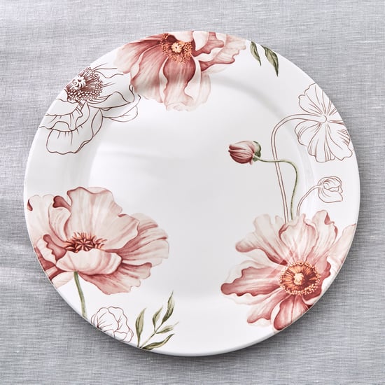 Alora Blush Serenity Stoneware Floral Print Dinner Plate - 27.5 cm