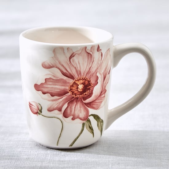 Alora Blush Serenity Stoneware Floral Print Coffee Mug - 220ml