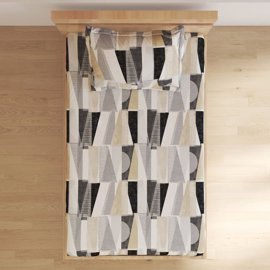 Juniper Bronwen Geometric Print 2Pcs Single Bedsheet Set