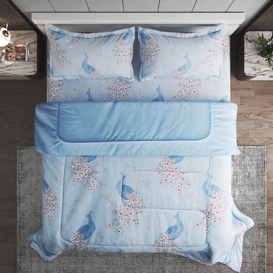 Scarlet Aron 4Pcs Printed Double Bed-In-A-Bag Set