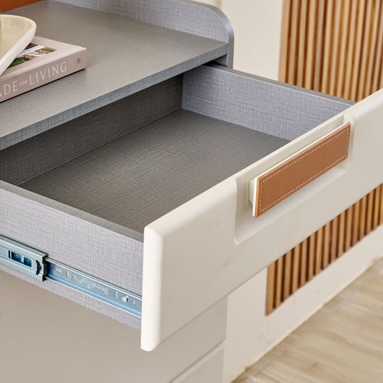 Tiffany 2-Door 26 Pairs Shoe Cabinet with Drawer - Grey