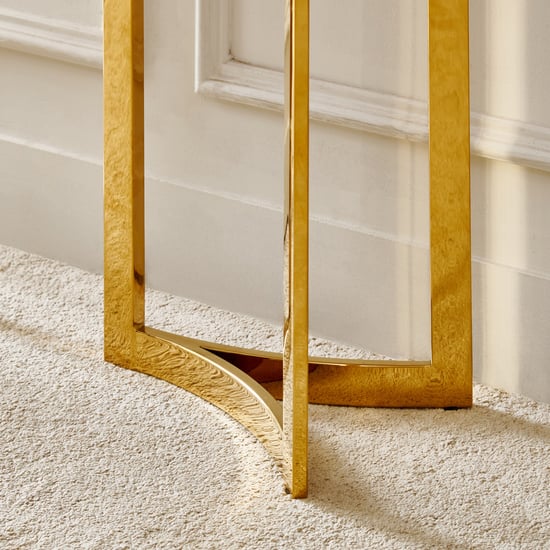 Vogue NXT Faux Marble Top Console Table - White