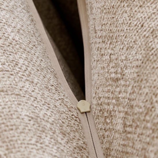 Alexa Fabric 3-Seater Sofa cum Lounger - Beige