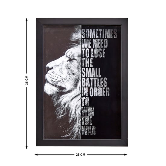 Spectrum Pitch Lion Print Picture Frame - 25x35cm