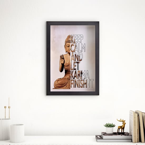 Spectrum Serene Buddha Print Picture Frame - 25x35cm