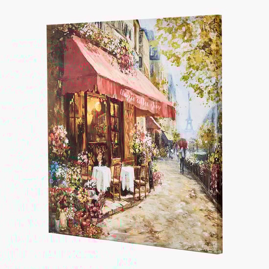 Brezza Set of 2 Canvas Coffee Shop Picture Frames - 50x50cm