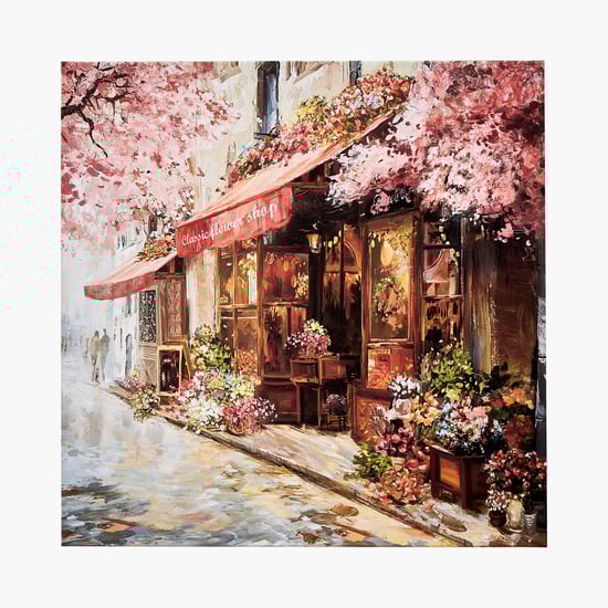 Brezza Set of 2 Canvas Coffee Shop Picture Frames - 50x50cm