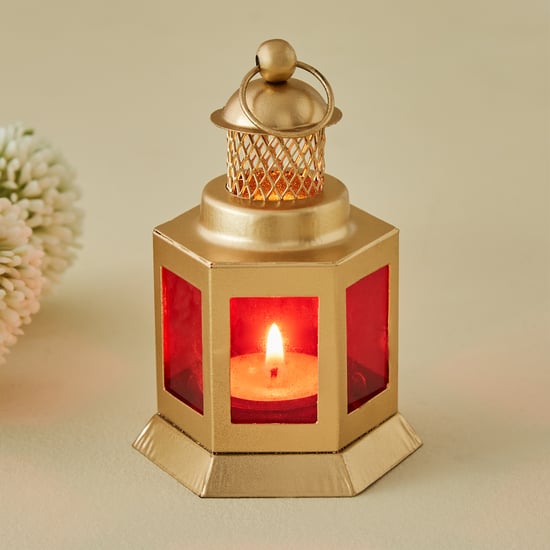 Salsa Bahati Glass and Metal Mini Lantern