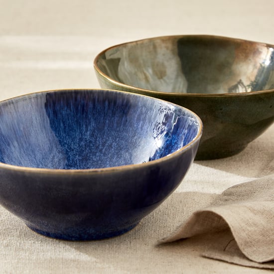 Carlington Reactive Stoneware Bowl 480ml Blue Stoneware