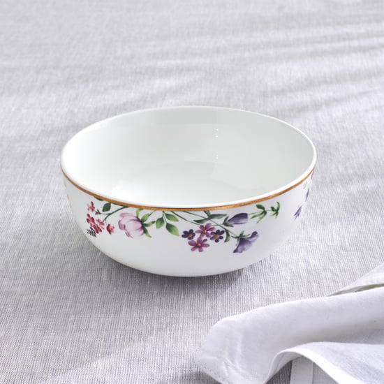 Lucas Carnation Bone China Floral Print Cereal Bowl - 600ml