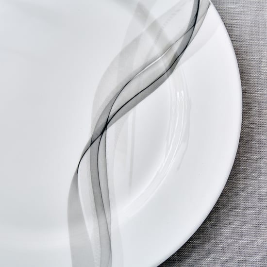 Lucas Helix Bone China Printed Dinner Plate - 27cm