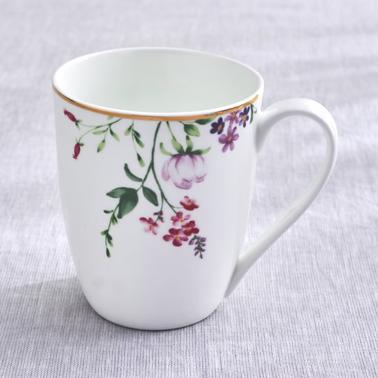 Lucas Carnation Bone China Floral Print Coffee Mug- 340ml