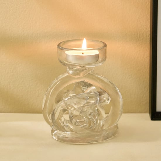 Acroma Est Hava Glass Knotted T-Light Holder