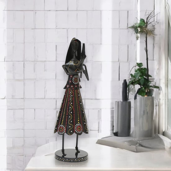 VEDAS Mystical Indiana Metal Woman Figurine