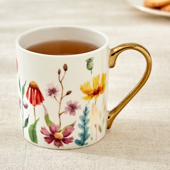 Criselle Bone China Floral Print Coffee Mug - 300ml