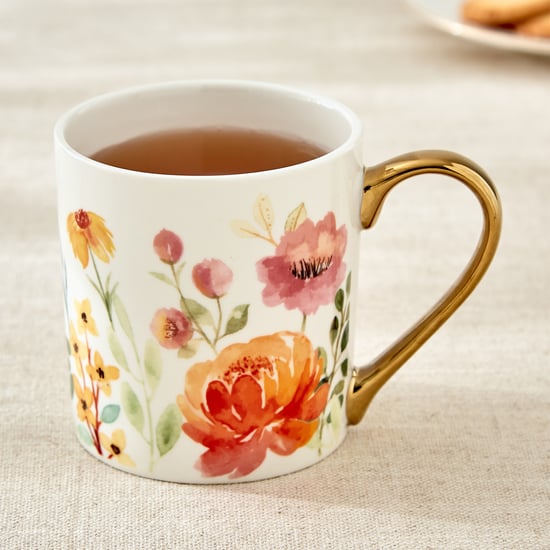 Criselle Bone China Floral Print Coffee Mug - 300ml