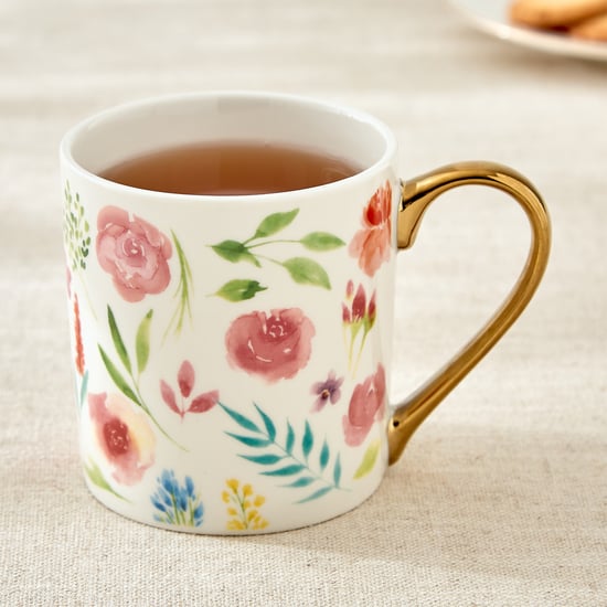 Criselle Bone China Floral Print Coffee Mug - 300ml