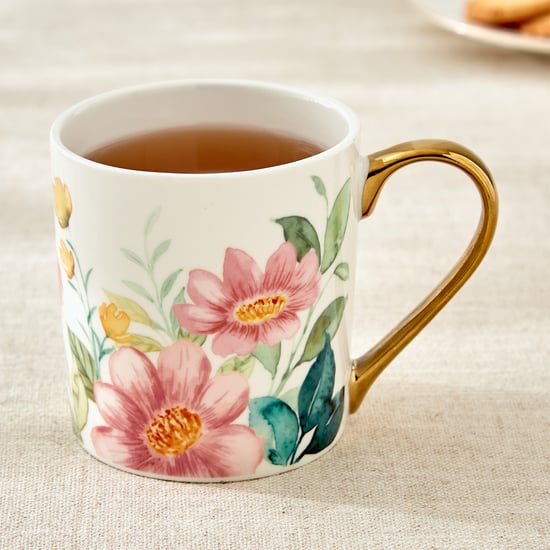 Criselle Bone China Floral Print Coffee Mug - 300ml