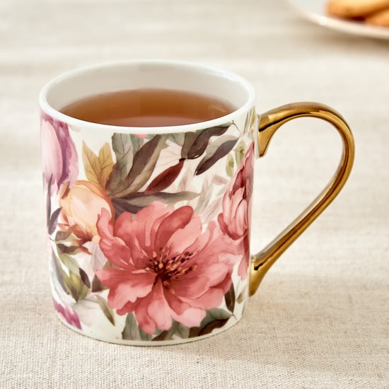 Criselle Bone China Floral Print Coffee Mug - 300ml