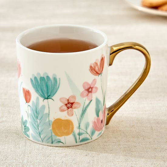 Criselle Bone China Floral Print Coffee Mug - 300ml