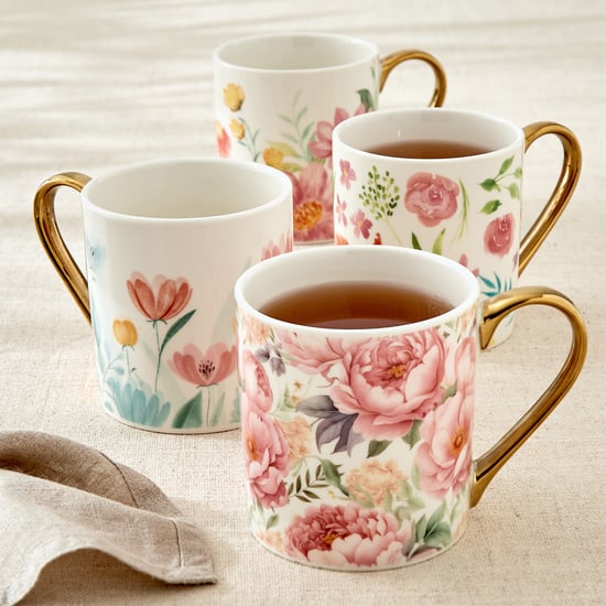 Criselle Bone China Floral Print Coffee Mug - 300ml