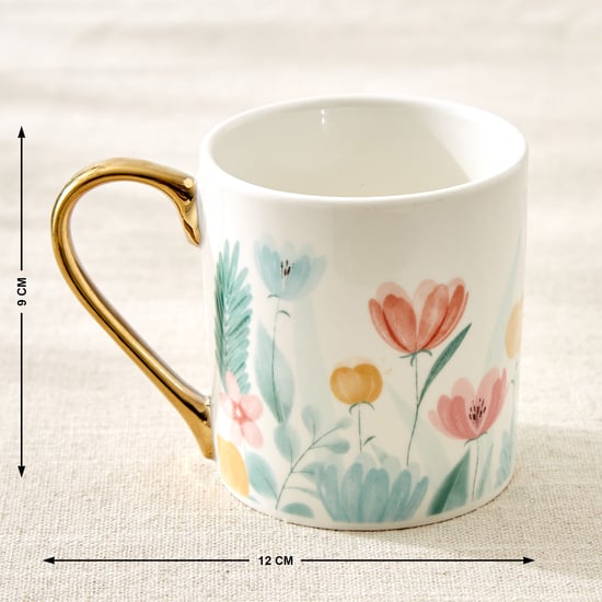 Criselle Bone China Floral Print Coffee Mug - 300ml