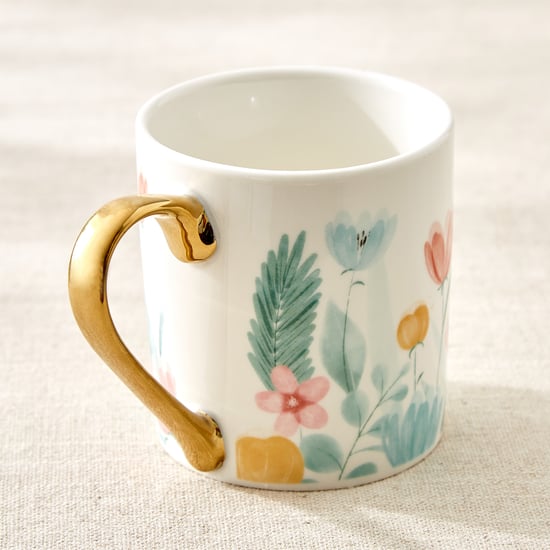 Criselle Bone China Floral Print Coffee Mug - 300ml