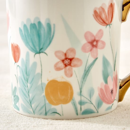 Criselle Bone China Floral Print Coffee Mug - 300ml