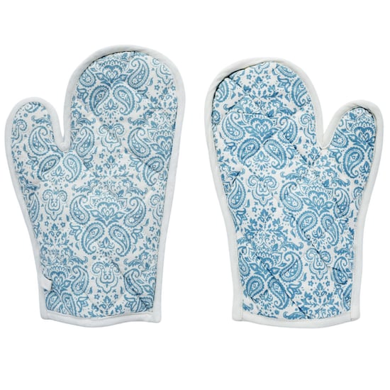 SWAYAM HTG Set of 2 Paisley Print Cotton Gloves